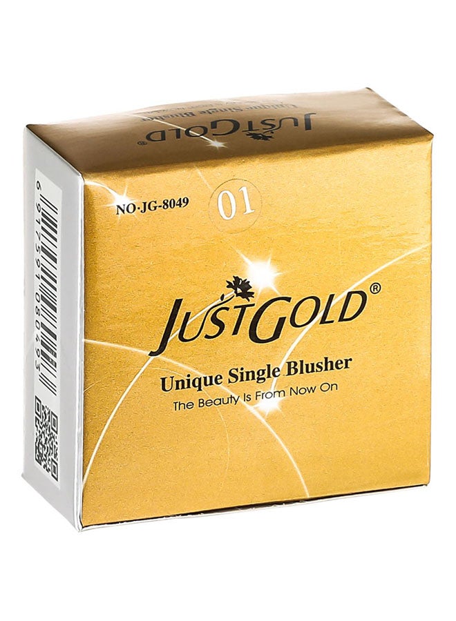JUST GOLD Unique Single Blusher 01 Pink - Image 4