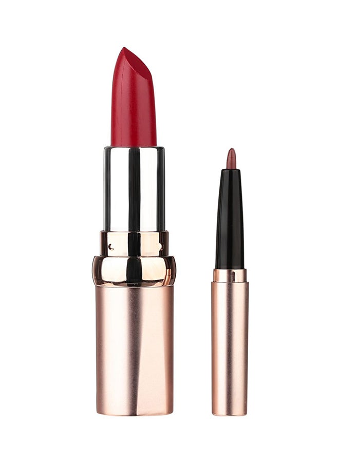 JUST GOLD Radiant Lipstick And Lip Liner 01 Red  - Image 2