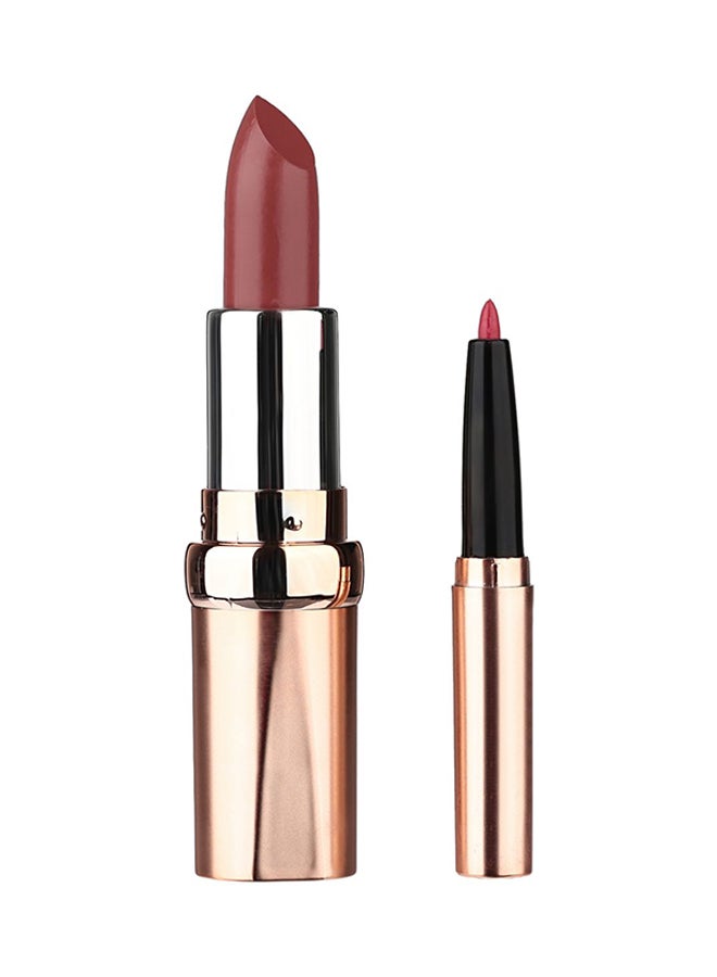 JUST GOLD Radiant Lipstick And Lip Liner 14 Brown  - Image 2