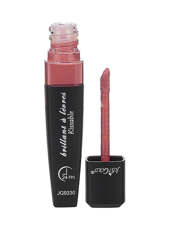 JUST GOLD Brilliant A Levres Shiny Lipstick 06 Brown  - Image 2
