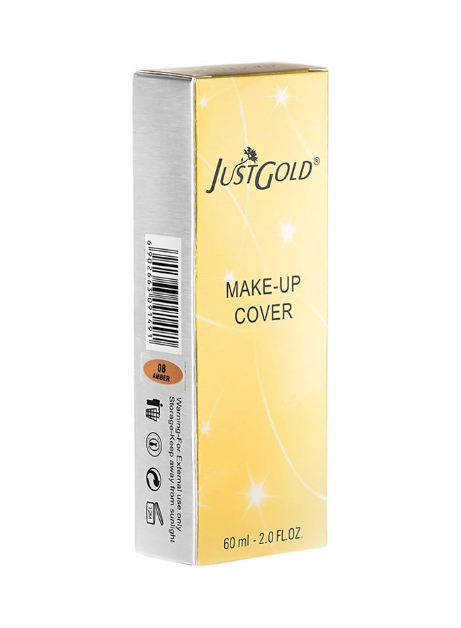 JUST GOLD Make cover Face Foundation 08 Beige  - Image 4