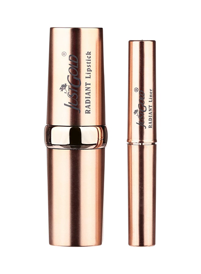 JUST GOLD Radiant Lipstick And Lip Liner 13 Brown  - Image 1