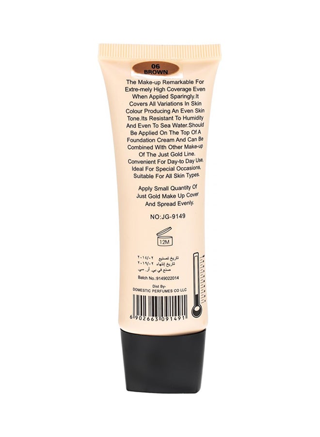JUST GOLD Make cover Face Foundation 06 Beige  - Image 2