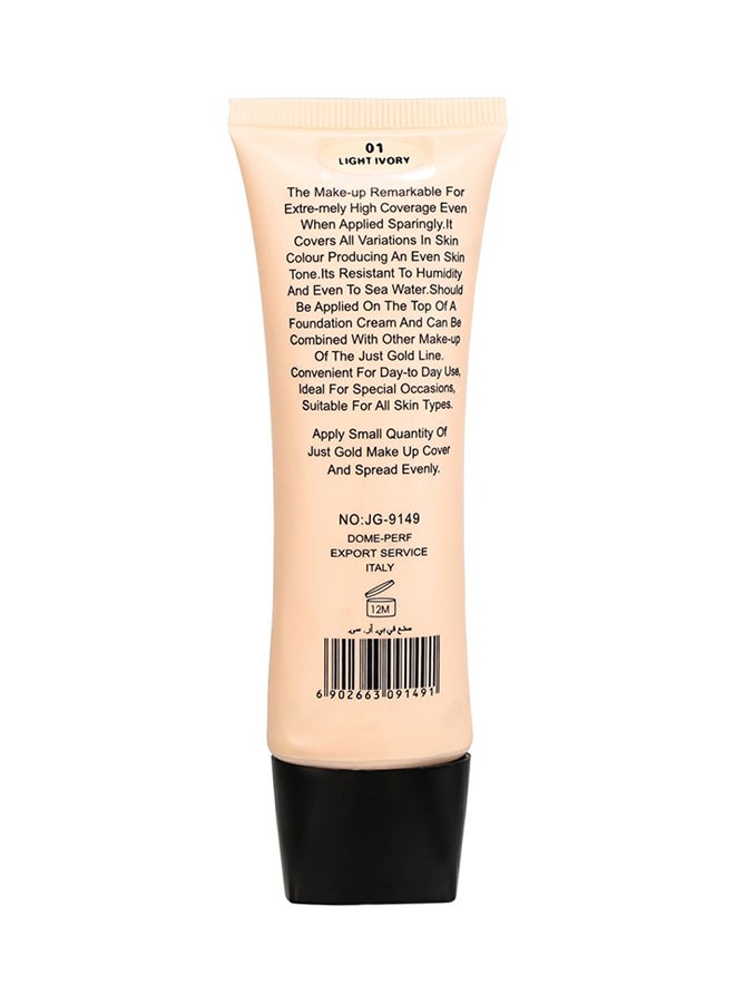 JUST GOLD - Make cover Face Foundation 01 Beige - Image 1