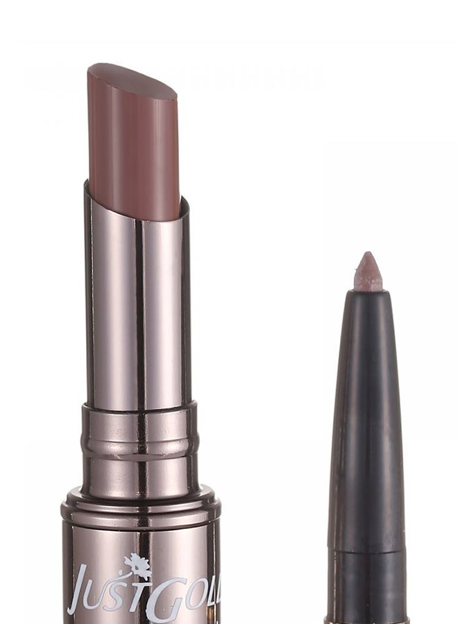 JUST GOLD 2-In-1 Moisture Lipstick 14 Brown  - Image 2