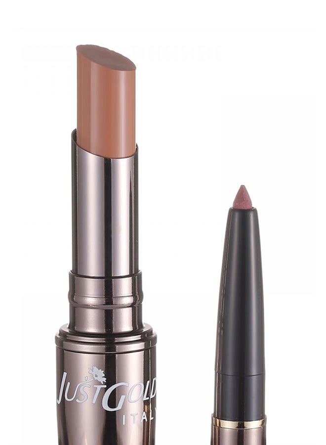 JUST GOLD 2-In-1 Moisture Lipstick 11 Brown  - Image 2
