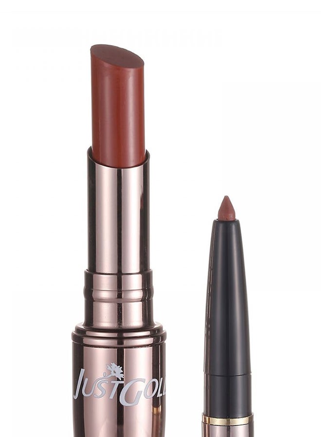 JUST GOLD 2-In-1 Moisture Lipstick 24 Brown  - Image 2