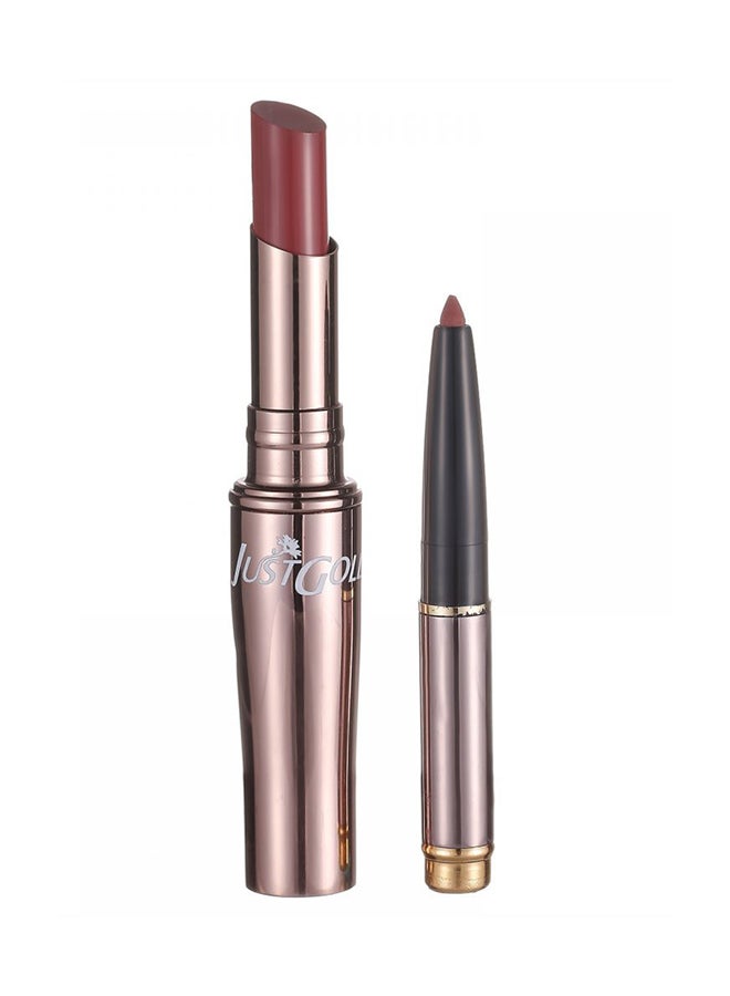 JUST GOLD 2-In-1 Moisture Lipstick 23 Brown  - Image 1