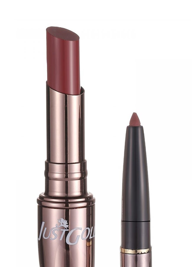 JUST GOLD 2-In-1 Moisture Lipstick 23 Brown  - Image 2