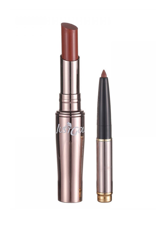 JUST GOLD 2-In-1 Moisture Lipstick 24 Brown  - Image 1