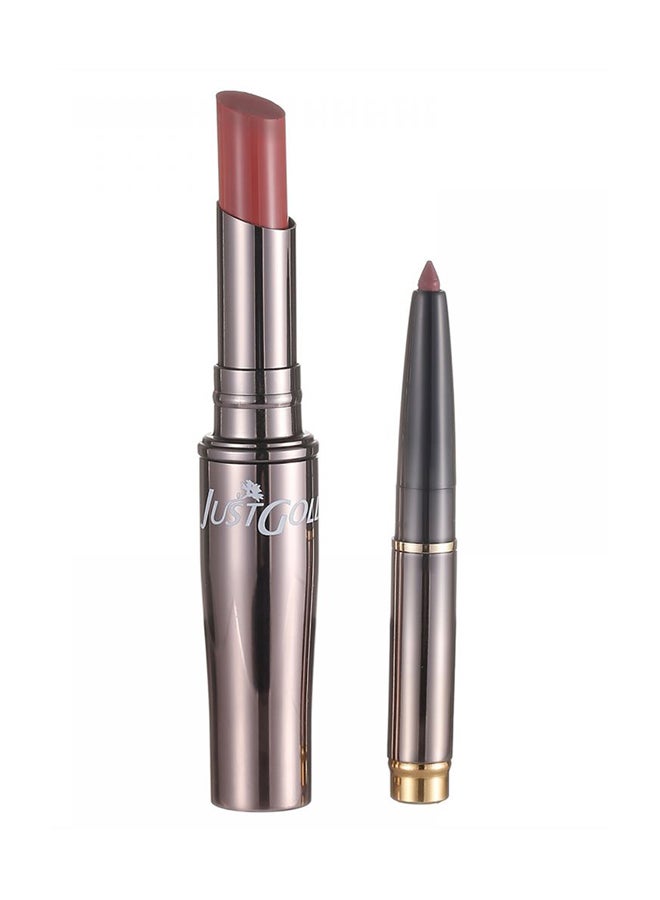 JUST GOLD 2-In-1 Moisture Lipstick 08 Brown  - Image 1