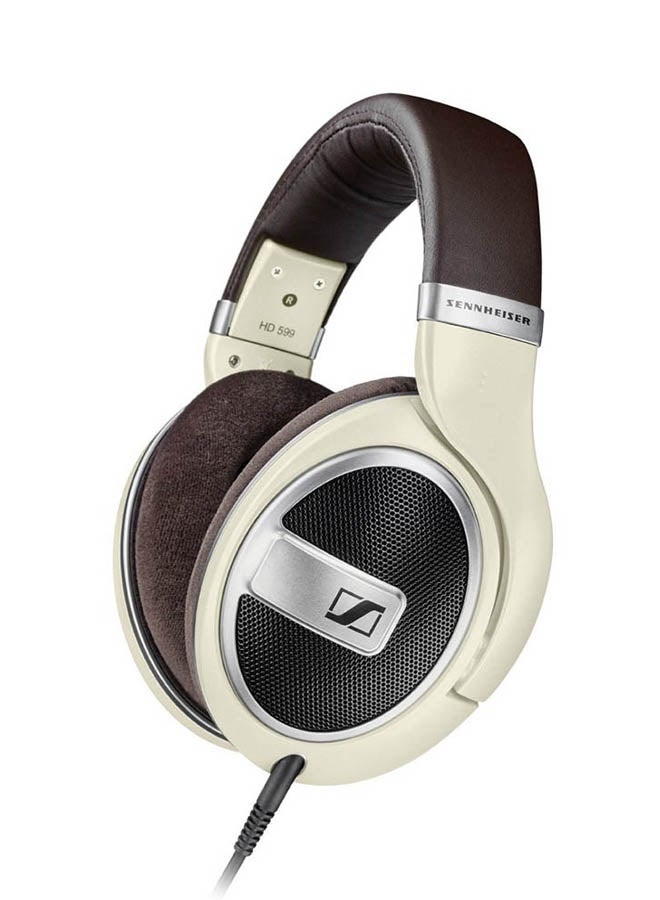 سنهيسر سماعات الأذن السلكية بتصميم يغطي الأذن إتش دي 599 بني كريمي - Image 2