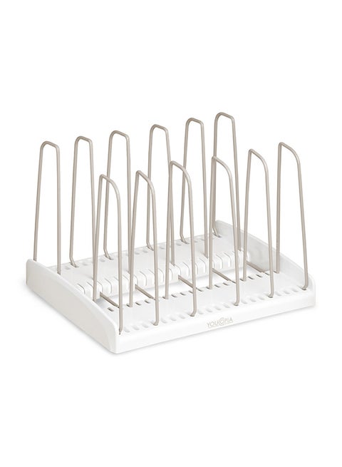 Storemore Adjustable Cookware Rack White