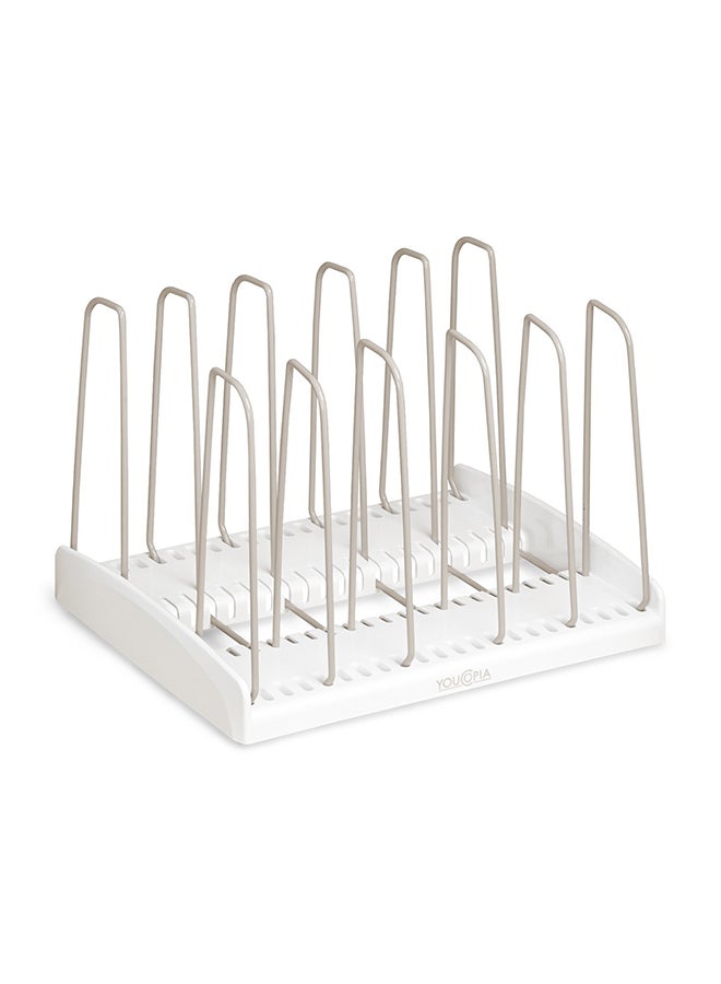 Storemore Adjustable Cookware Rack White
