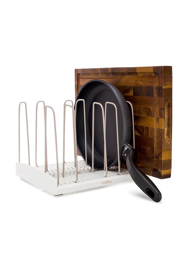 Storemore Adjustable Cookware Rack White