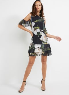 Printed Short Dress Printed