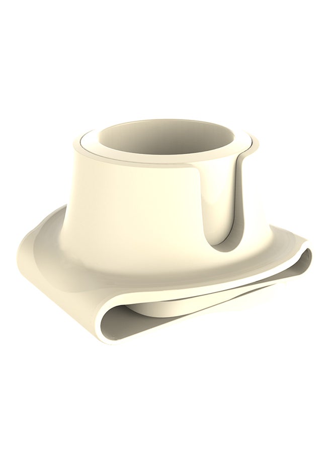 CouchCoaster - Original & Patented Armrest Couch Cup Holder, Cool Cream - A Weighted, Silicone, Anti Slip Coaster Stops Spills On Your Sofa, Armchair Or Recliner & Keeps Drinks in Reach Cool Cream One size fits all - Image 1