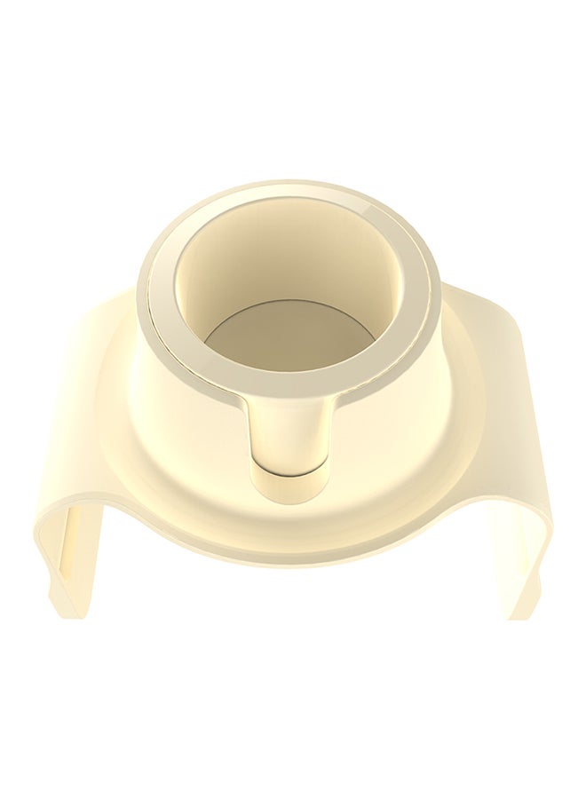 CouchCoaster - Original & Patented Armrest Couch Cup Holder, Cool Cream - A Weighted, Silicone, Anti Slip Coaster Stops Spills On Your Sofa, Armchair Or Recliner & Keeps Drinks in Reach Cool Cream One size fits all - Image 2