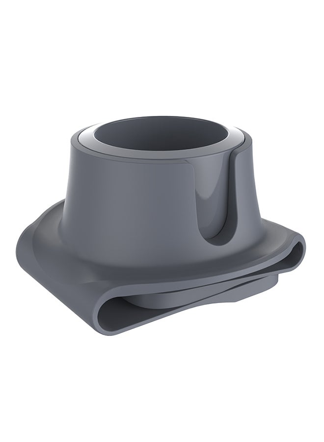 CouchCoaster - Original & Patented Armrest Couch Cup Holder, Steel Grey - A Weighted, Silicone, Anti Slip Coaster Stops Spills On Your Sofa, Armchair Or Recliner & Keeps Drinks in Reach Steel Grey One size fits all - Image 1