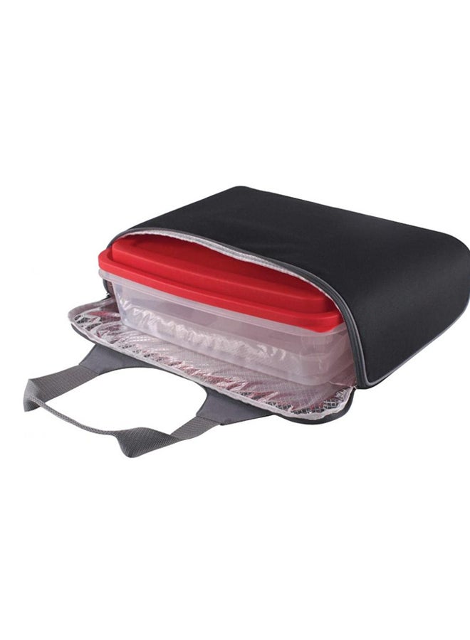 SANTHOME Cooler Bag With Party Container And Tray Black - Image 2