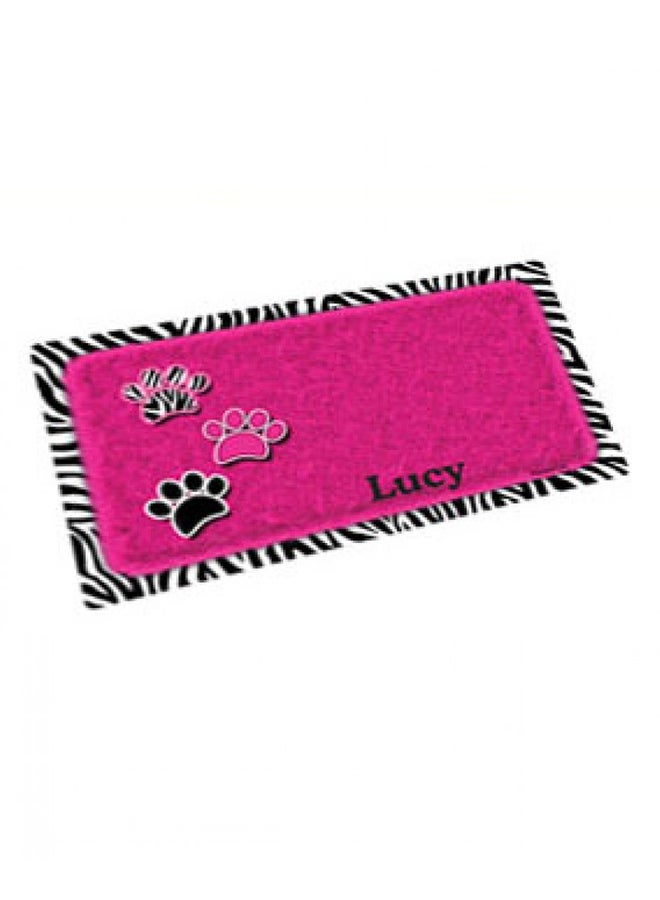 Pet Bowl Place Mat Pink 12x20cm - v1514369345/N12620334A_1