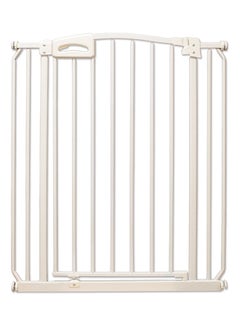 four paws Extra Tall Auto Closing Metal Gate White 30-34x39.25inch  - Image 1