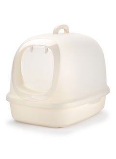 Nutra Pet Toilet Luxury Cat Litter Box Cream/White 62x46x46cm 