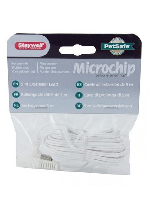 Smart Flap-Microchip Cat Flap Extension Lead White