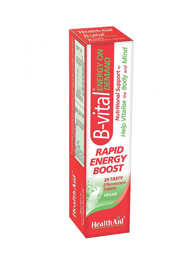 HealthAid Pack Of 20 B-Vital Effervescent Tablets - Image 2