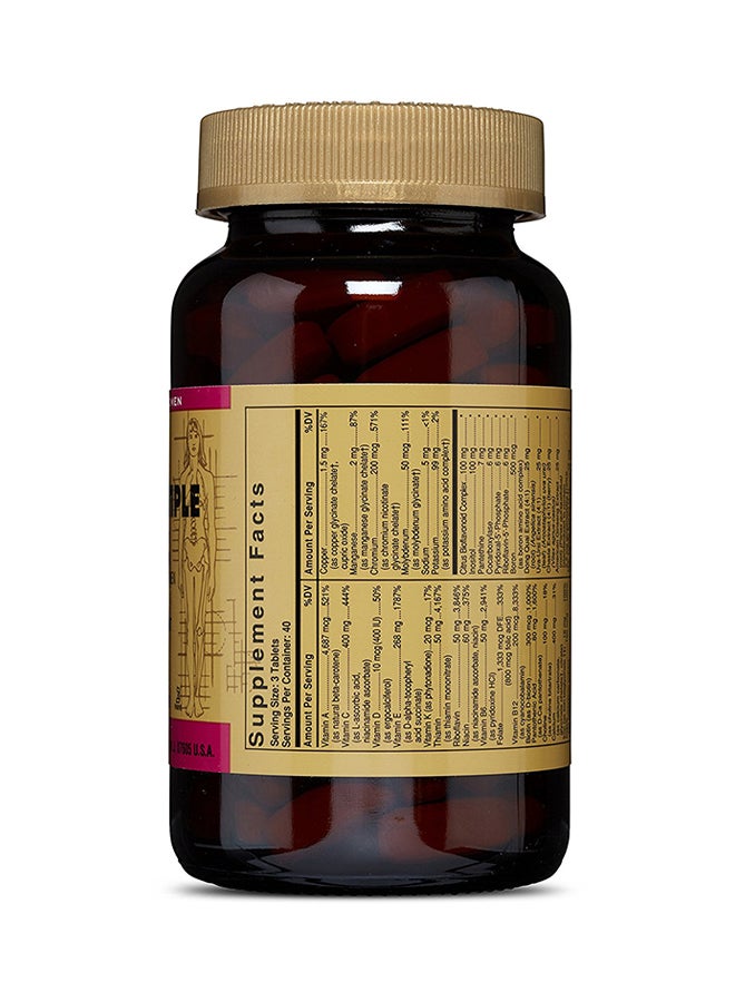 Solgar Pack Of 120 Female Multiple Tablets - Image 2