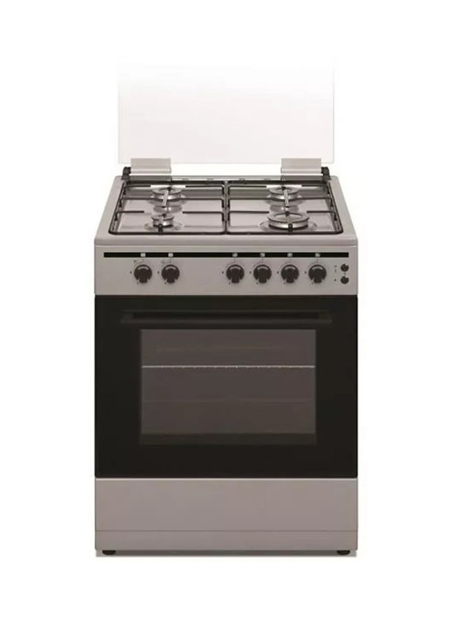 AKAI - 4 Burner Gas Cooker With Oven CRMA-66SC Silver - Image 1