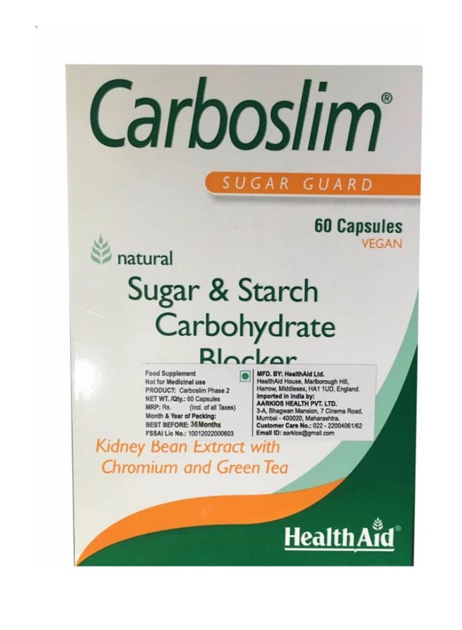 HealthAid Pack Of 60 Carboslim Capsules 