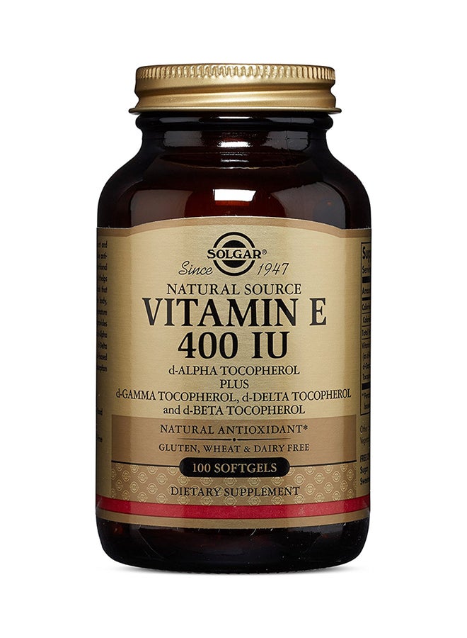 Solgar Pack Of 100 Vitamin E Softgel Capsules