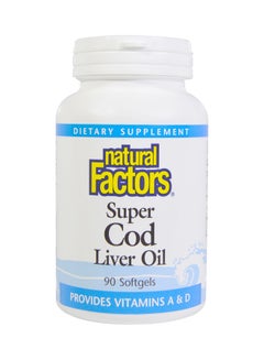 natural Factors Pack Of 90 Super Cod Liver Oil  - Image 1