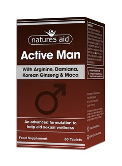 Natures Aid Pack Of 60 Active Man Tablets  - Image 1