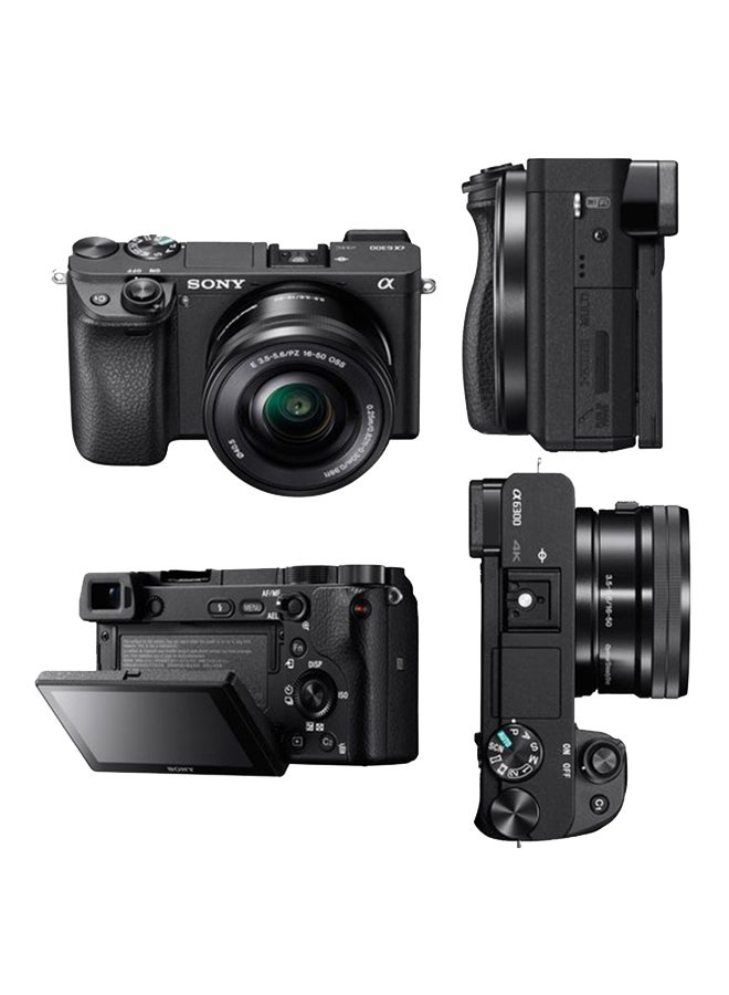 Sony - Alpha A6300 24.2 MP Mirrorless Digital Camera With 16-50mm Lens - Image 1