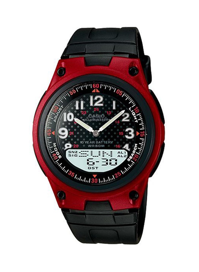 CASIO Men's Youth Water Resistant Analog & Digital Watch Aw-80-4B - 40 mm - Black - Image 1