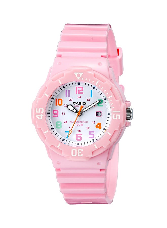 CASIO Women's Water Resistant Analog Watch LRW-200H-4B2 - 34 mm - Pink - Image 1