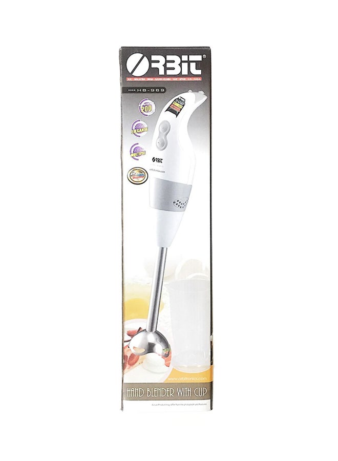ORBIT Electric Hand Blender With Cup 220V HB-969 White