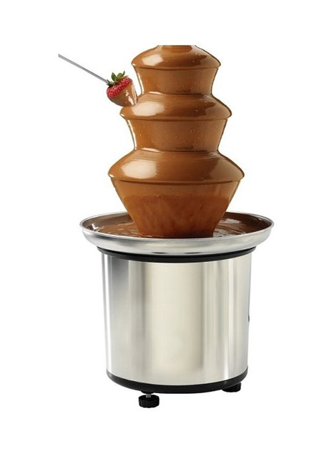 نافورة شوكولاتة من الستانلس ستيل Chocolate Fontain فضي 