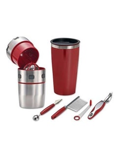 Generic Pro V Juicer 500ml 2.7243E+12 Silver/Red  - Image 1