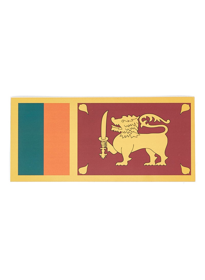 MAAGEN Sri Lanka Flag Sticker 