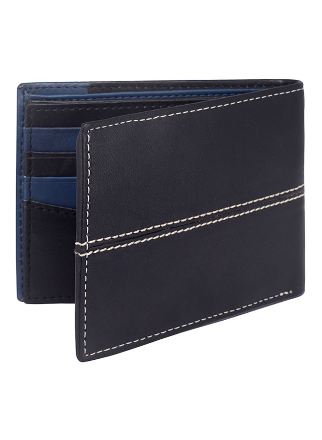 LAURELS Bloke Leather Bi-Fold Wallet Black/Blue  - Image 5