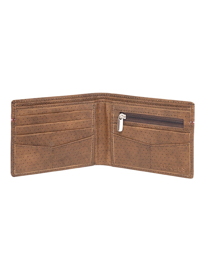 LAURELS Mayhen Bi-Fold Wallet Tan/Red  - Image 3