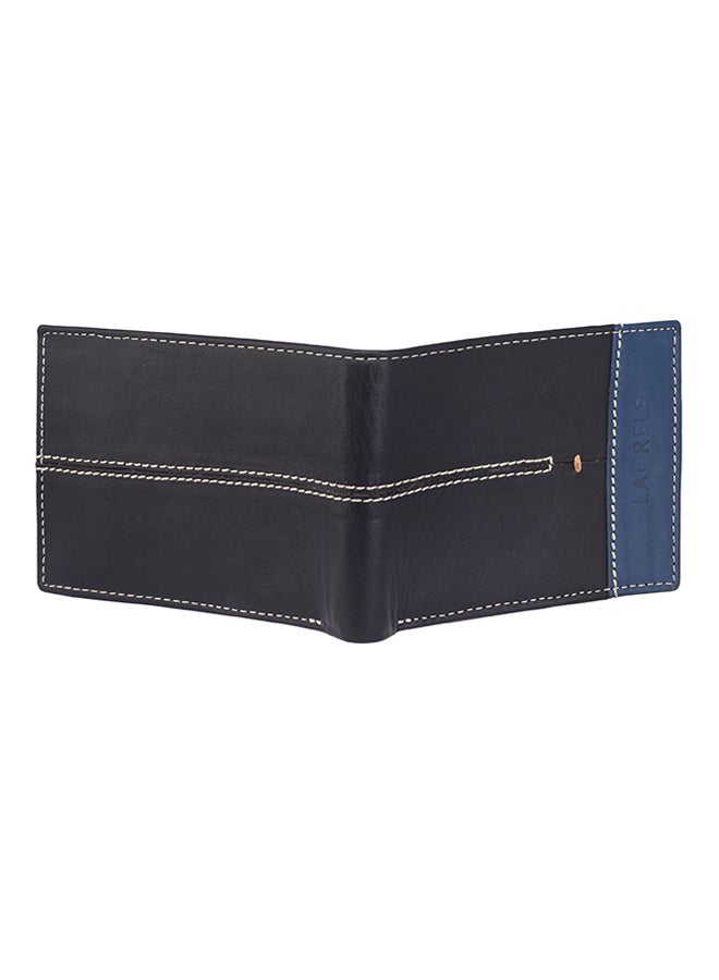 LAURELS Bloke Leather Bi-Fold Wallet Black/Blue  - Image 2