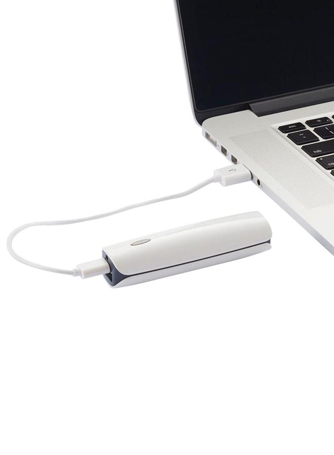 2200.0 mAh Power Bank With Laser Pointer White