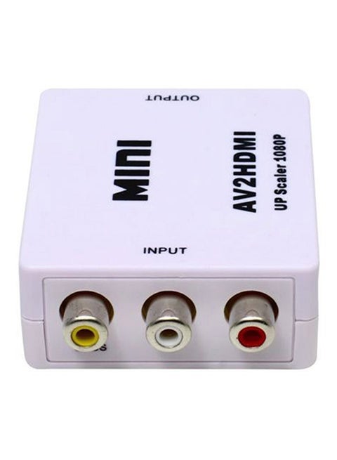 محول صوت فيديو من RCA إلى HDMI أبيض
