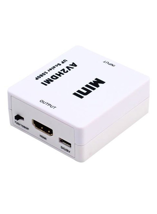 Generic RCA To HDMI Audio Video Converter White  - Image 3