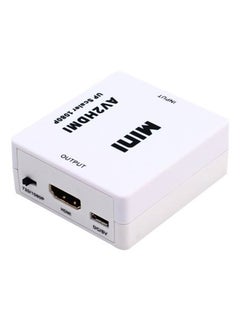 Generic AV2HDMI Composite CVBS Adaptor Converter White  - Image 3