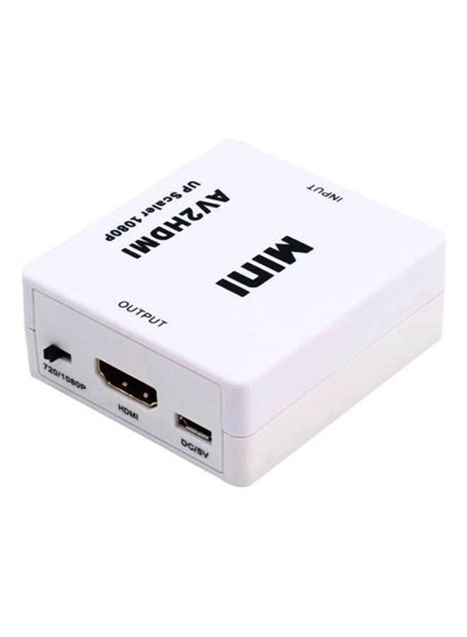 Generic AV2HDMI Composite CVBS Adaptor Converter White  - Image 3